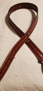 Men's leather belt